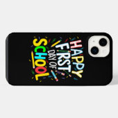 Frohen ersten Schultag iPhone Hülle (Rückseite (Horizontal))