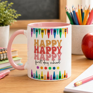 Frohen ersten Schultag Kaffee Tasse