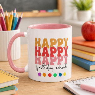 Frohen ersten Schultag Kaffee Tasse