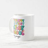 Frohen ersten Schultag Kaffeetasse (Vorderseite Links)