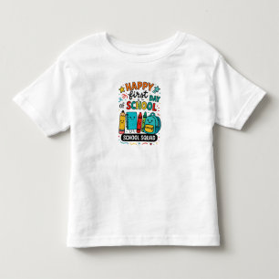 Frohen ersten Schultag Kleinkind T-shirt