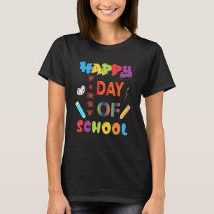 Frohen ersten Schultag Lehrer Kind Willkommen zurü T-Shirt