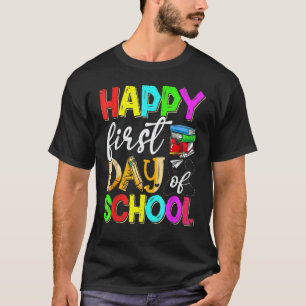 Frohen ersten Schultag Lehrer Schüler Frohe Schule T-Shirt