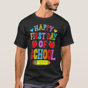 Frohen ersten Schultag Lehrer Schüler T-Shirt