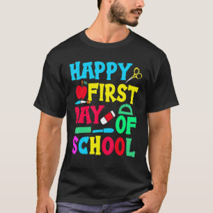 Frohen ersten Schultag Lehrer Süß zurück zur Schul T-Shirt