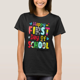 Frohen ersten Schultag Lehrerleben Zurück zur Schu T-Shirt