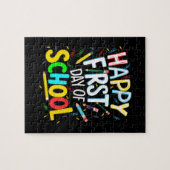 Frohen ersten Schultag Puzzle (Horizontal)