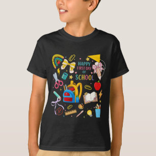 Frohen ersten Schultag Süße vornehme Schule T-Shirt