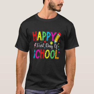 Frohen ersten Tag Lasst uns loslegen Willkommen zu T-Shirt