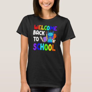 Frohen ersten Tag Willkommen zurück in der Schule T-Shirt