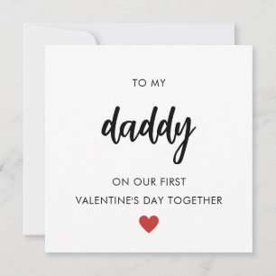 Frohen ersten Valentinstag als Daddy Feiertagskarte