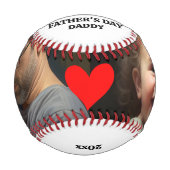 Frohen ersten Vatertag Baseball (Vorderseite)