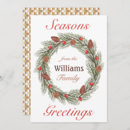 Frohen Festtage Aquarellfeuer Weihnachten