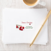 Frohen Festtage Bells Adressaufkleber (Insitu)