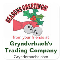 Frohen Festtage Jingle Bells und Holly