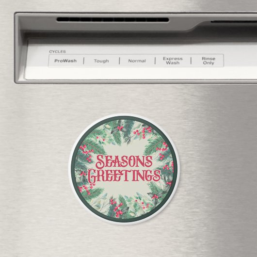 Frohen Festtage Magnet (In Situ (Geschirrspüler))