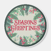 Frohen Festtage Magnet (Vorne)