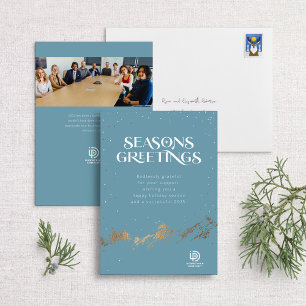 Frohen Festtage Mountain Business Holiday Card Feiertagskarte
