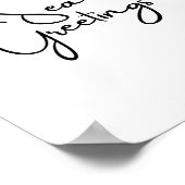 Frohen Festtage Poster (Ecke)