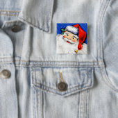Frohen Festtage Santa Button (Beispiel)