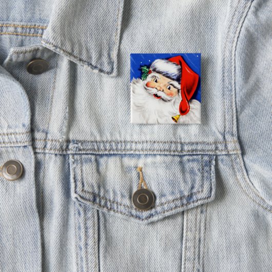 Frohen Festtage Santa Button (Beispiel)