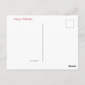 Frohen Festtage Urlaub Spaß Postkarte (Rückseite)