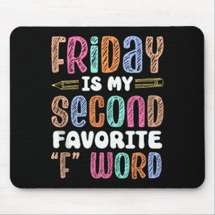 Frohen Freitag Fr Yay Lehrer Schule Meme Tank Top Mousepad