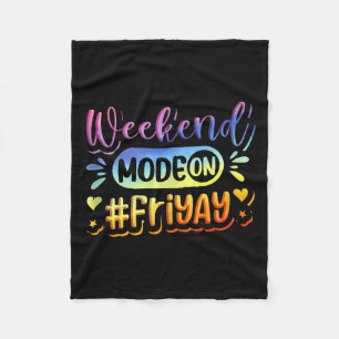Frohen Freitag Fri Yay Lehrer Schule Meme Tank Top Fleecedecke