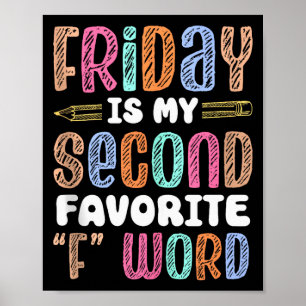 Frohen Freitag Fri Yay Lehrer Schule Meme Tank Top Poster