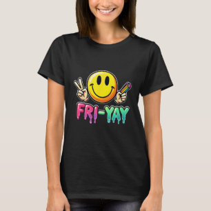 Frohen Freitag Wochenende Lehrer Schüler Zurück zu T-Shirt