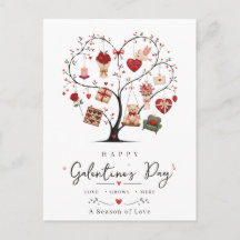 Frohen Galentine's Day BFF Herz Baum Liebe