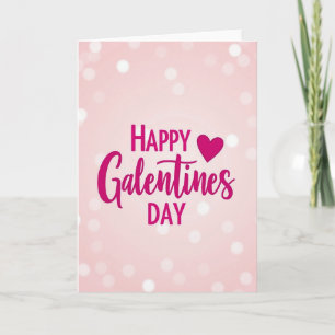 Frohen Galentines-Tag, Funkelkarte Karte