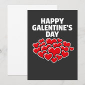 Frohen Galentine's Tag Mädchen Freunde Valentinsta Mitteilungskarte (Vorne/Hinten)