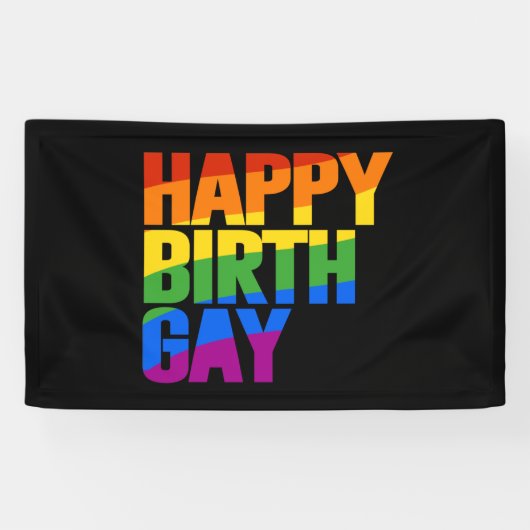 Frohen Geburtgay Banner (Horizontal)