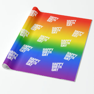 Frohen Geburtgay Geschenkpapier