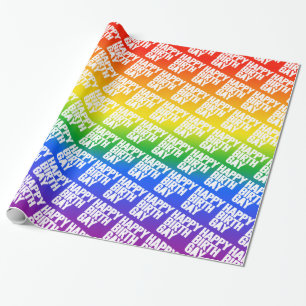 Frohen Geburtsgay Geschenkpapier