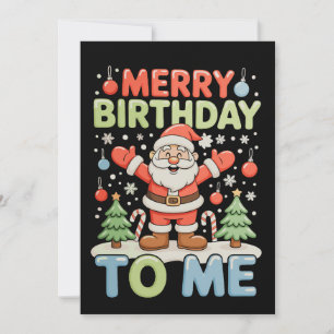 Frohen Geburtstag Mir Weihnachten Santa Xmas Ferie