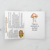 Frohen Gefüllten Pilz Tag  | 4. Februar Karte (Innenseite)