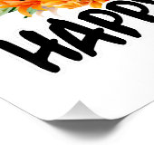 Frohen Herbst euch alle Gnom Leopard Gnom Sonnenbl Poster (Ecke)