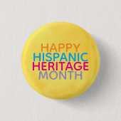 Frohen Hispanic-Erbe-Monat  Button (Vorderseite)