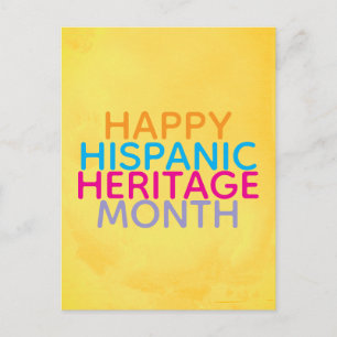 Frohen Hispanic Heritage Month Postkarte