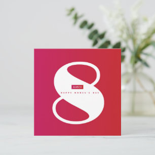 Frohen internationalen Frauentag! 8. März Internat Einladung