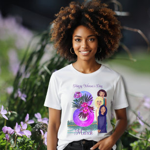 Frohen Internationalen Frauentag   8. März Licht Tri-Blend Shirt