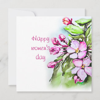 Frohen internationalen Frauentag Feiertagskarte