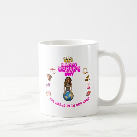 Frohen Internationalen Frauentag Kaffeetasse (Rechts)