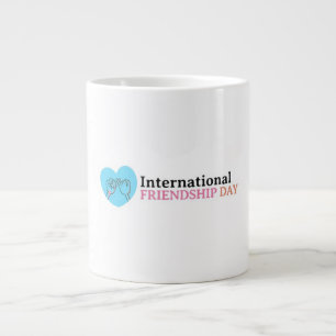 Frohen internationalen Tag der Freundschaft Jumbo-Tasse