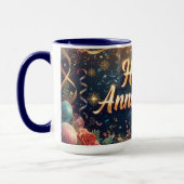 Frohen Jahrestag Tasse (Links)