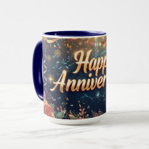 Frohen Jahrestag Tasse