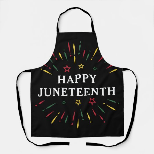 Frohen Juneteenth feiert schwarze Unabhängigkeit Schürze (Vorderseite)