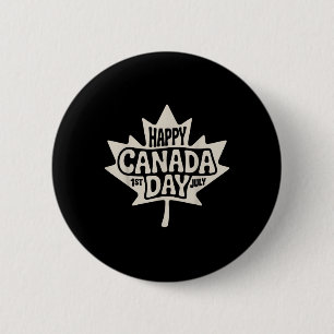 Frohen Kanada-Tag 2025 Vintage Kanadische Flagge A Button